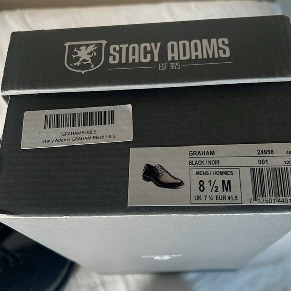 NEW Stacy Adams Graham Black Dress Shoe size 8 1/2 main image 8
